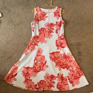 Pink & White floral dress